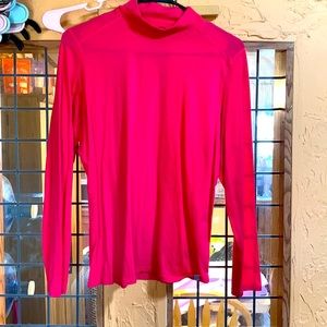 Figs Hot Pink Merino Wool Underscrub Large